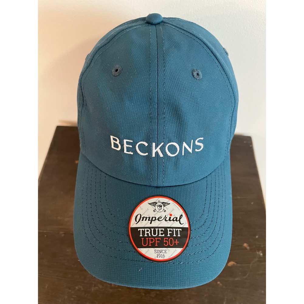 Imperial Beckons Performance Baseball Cap Teal Blue UPF 50+ Adjustable X210P-PLL